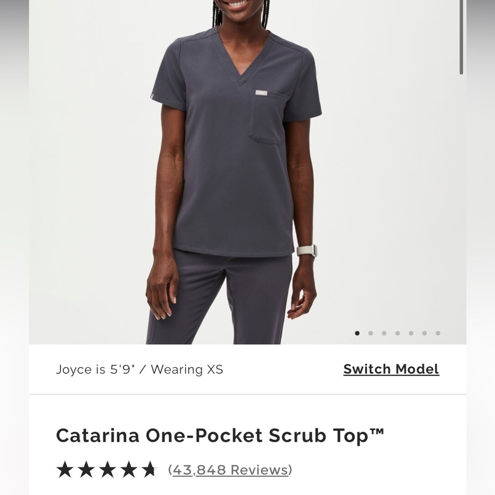 Catarina one pocket FIGS scrub top